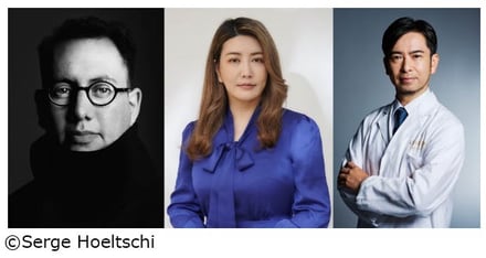 3名のポートレート画像のコラージュ