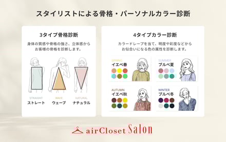 骨格・カラー診断サロン「エアクロサロン(airCloset Salon)」