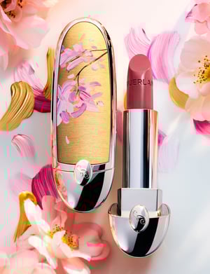 【2024年春コスメ】ゲラン：桜×金箔デザインの限定ルージュ、ハニー配合メイクを発売