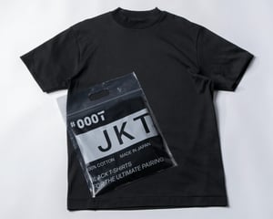 黒T専門店「#000T」が初のオリジナルTシャツ発売　コンセプトは“ジャケットのための究極の黒Tシャツ”